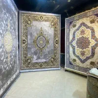 فرش ۳در۴ کلکسیون افشان و‌ ترنج در رنگ بندی