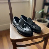 کفش کالج مردانه مشکی / پرداخت درب منزل