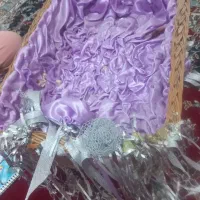 سبد چوبی حصیری