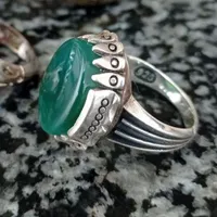 انگشتر نقره سایز بزرگ و رکاب سنگین