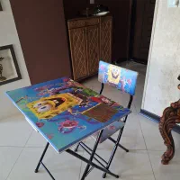 میز و صندلی چوبی تاشو