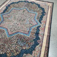 2تخته فرش 9متری کارکرده سورمه ای  طرح 700شانه