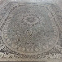 فرش ستاره کویر زمینه طوسی سالم