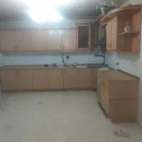 ۸ متر بالا و ۸ متر پایین کابینت رنگ چوب