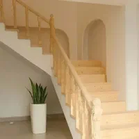 ساخت پله و نرده چوبی