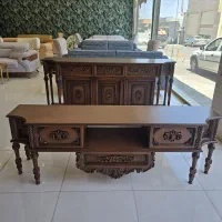 آینه کنسول و میز تلویزیون چوبی