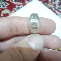 انگشترحرزامام جوادعطیقه  ونگین شهاب سنگ