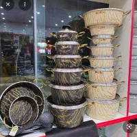 شش قابلمه و دو ماهیتابه( ضد خط و خش )