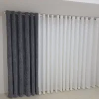 پرده مینیمال با ریل اصلی مینیمال انواع چوب پرده