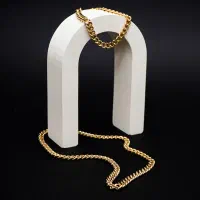 نیم ست Cartier مردانه طلایی مدل Zoris