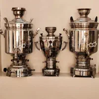 ۳ عدد سماور ۲۰ لیتری نفتی و گازی برنزی