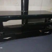 زیر تلویزیون شیشه ای نو
