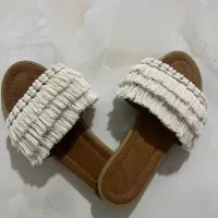 صندل زنانه مکرومه مدل ریشه