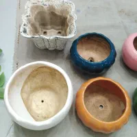 گلدان های سفالی لعابی