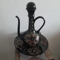 آفتابه لگن بزرگ شیشه ای زیبا
