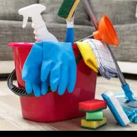 خانم برای نظافت منزل