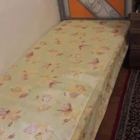تخت یک نفره با تشک کاملا سالم