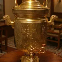 فروش سماور زغالی 30 لیتری قلمکاری کلکسیونی