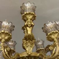 لوستر ۱۰شاخه برنز