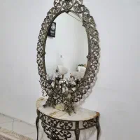 آینه شمعدان برنجی (برنزی)