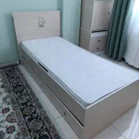 تخت چوبی  ام دی اف نو با دارای ۳ کشو پایین تخت