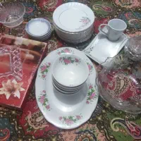 پیش دستی، دیس، قندان، پیاله گل سرخی، نعلبکی ماگ