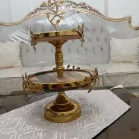 شیرینی خوری ومیوه خوری چوبی برنز