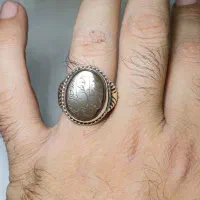 انگشتر نقره دستساز حدید صینی