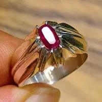یاقوت خون کبوتری برمه 0.62قیراط آنهیت شناسنامه دار