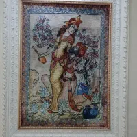 تابلو فرش تمام ابریشم