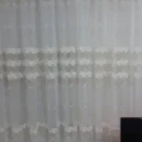 دوازده متر پرده پلیسه با سه تا والان پانچ در حد نو