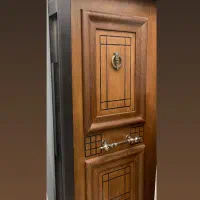 3 مدل درب ضد سرقت راست بازشو چوب راش و pvc تک شده
