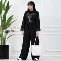 ست شومیز شلوار گلدوزی