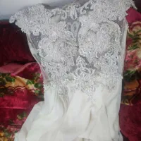 لباس مجلسی شیری رنگ