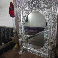 آینه و شمعدان قلمکاری شده