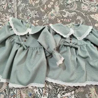 پیراهن کج راه دخترانه برای دوقلو