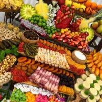 کرایه ظروف و فینگر فود دسر مزه میوه ارایی عقد ژله