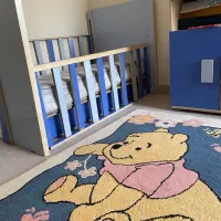 تخت کودک ارژن و فرش کودک و خوشخواب