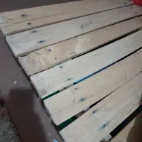 کفی تخت تک نفره چوبی
