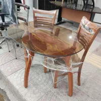 میز ناهار خوری ۴ نفره میز تحریر کمد درحد نو استوک
