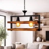 لوستر آویز دوشعله مدرن