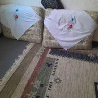 پشتی مخط سنتی گلدان وگل مصنوعی