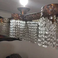 لوستر کریستالی برنز