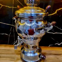سماورگازی نو مناسب جهیزیه+کتری قوری،فلاسک