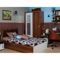 تخت خواب یکنفره و میز تحریر آپادانا