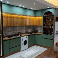 کابینت روکش وکیوم هایگلاس نئوکلاسیک مدرن ام دی اف