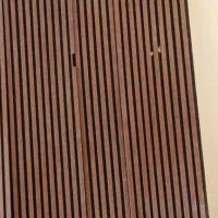 ترمووال mdf رنگ قهوه ای دیوارکوب نمای تلویزیون
