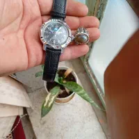 انگشتر نقره ترک و ساعت کوکی روسی