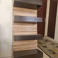 دکور MDF|کتابخانه، شلف، قفسههای دیواری|شاهینشهر, شهرک گلدیس|دیوار