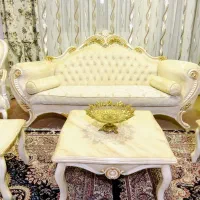 مبل سلطنتی۹نفره تمام چوب راش مدل افسون